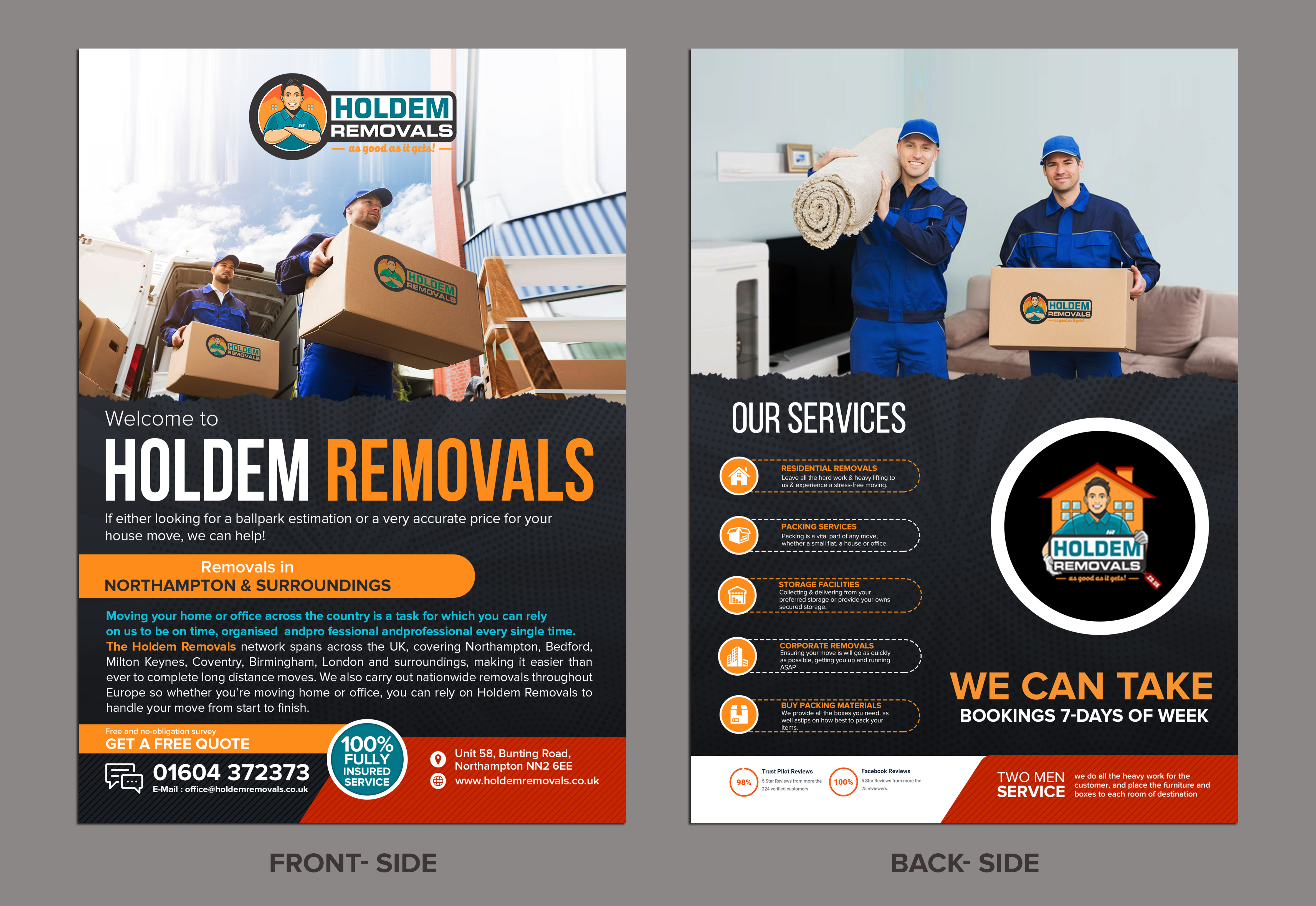 Flyer Design by SAI DESIGNS for Holdem Removals | Design #22897183