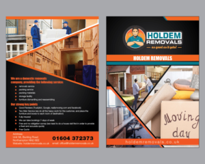 Flyer Design by Isnah Logo for Holdem Removals | Design: #22732163