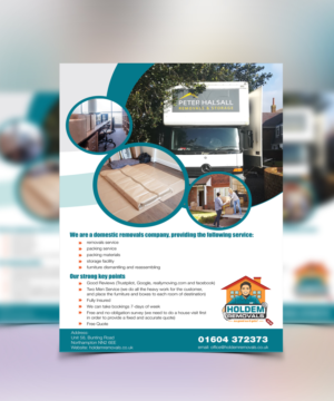 Flyer Design by Isnah Logo for Holdem Removals | Design: #22732974