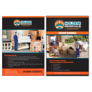Flyer-Design von Isnah Logo für Holdem Removals | Design: #22789644