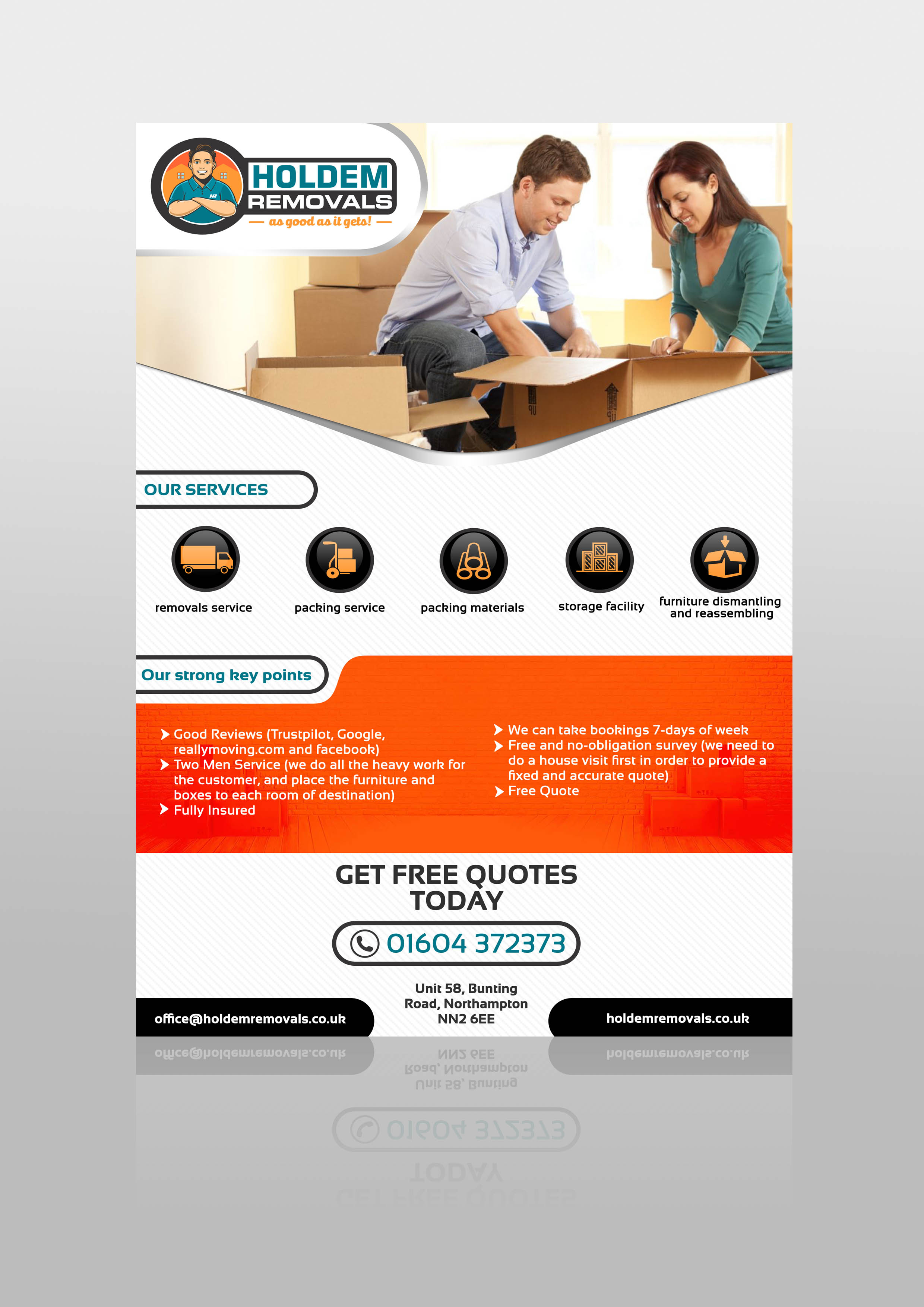 Flyer Design by Adnan.design for Holdem Removals | Design #22740853