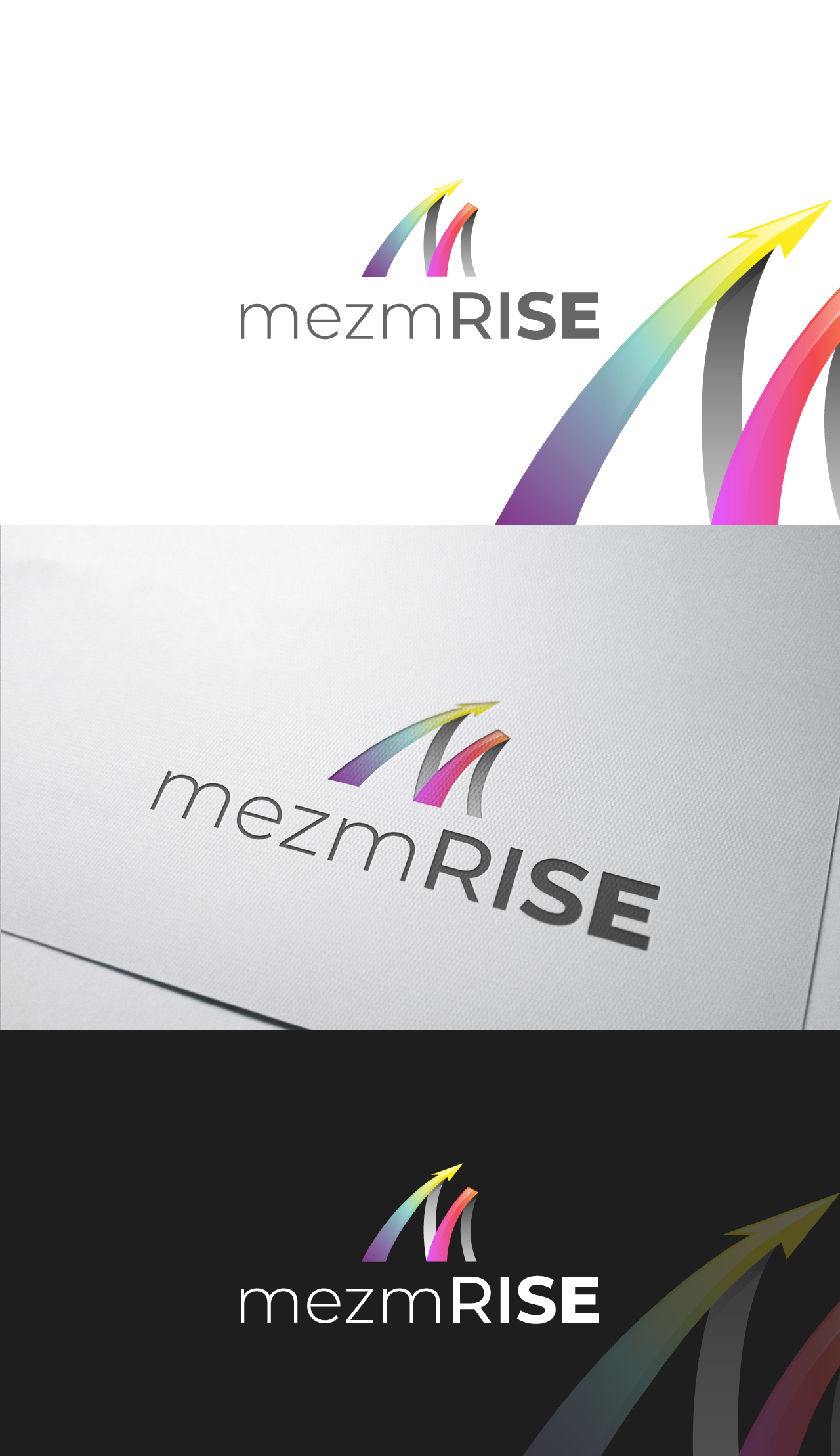 Logo Design by Logofinding for mezmRISE marketing | Design #22730852