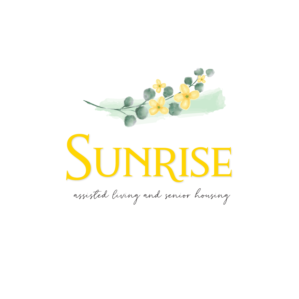 Sunrise assisted living and senior housing | Logo Design by Samantha Ward Design