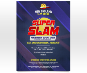 Super Slam Pickleball Tournament | Design de Poster par Luniere Designs