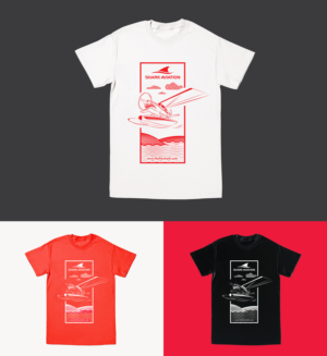 Seaplane tour T-shirt with a stylized airplane | Diseño de Camiseta por typeo1978