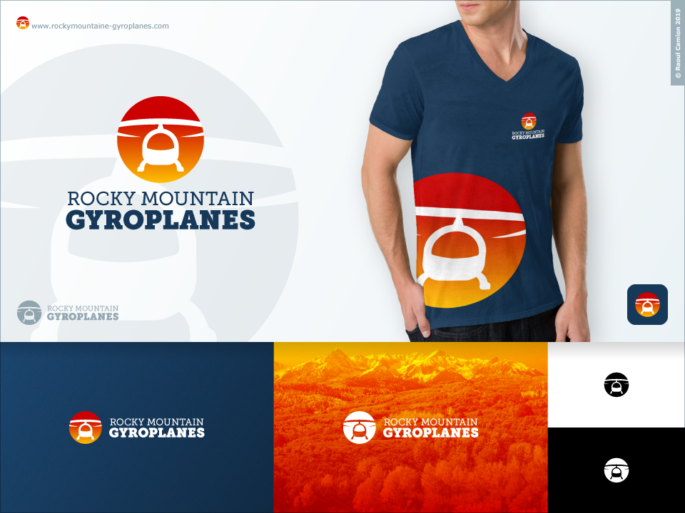 Diseño de Logo por Raoul Camion para Rocky Mountain Gyroplanes, LLC | Diseño #22761251