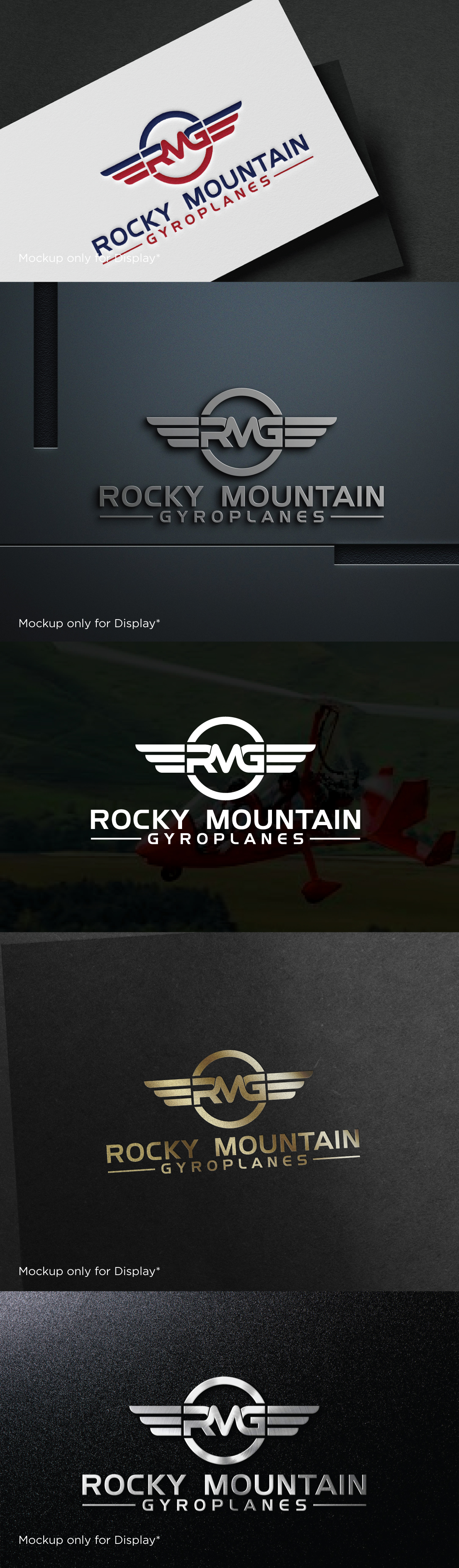 Logo Design by Anamul Burhan for Rocky Mountain Gyroplanes, LLC | Design #22734386