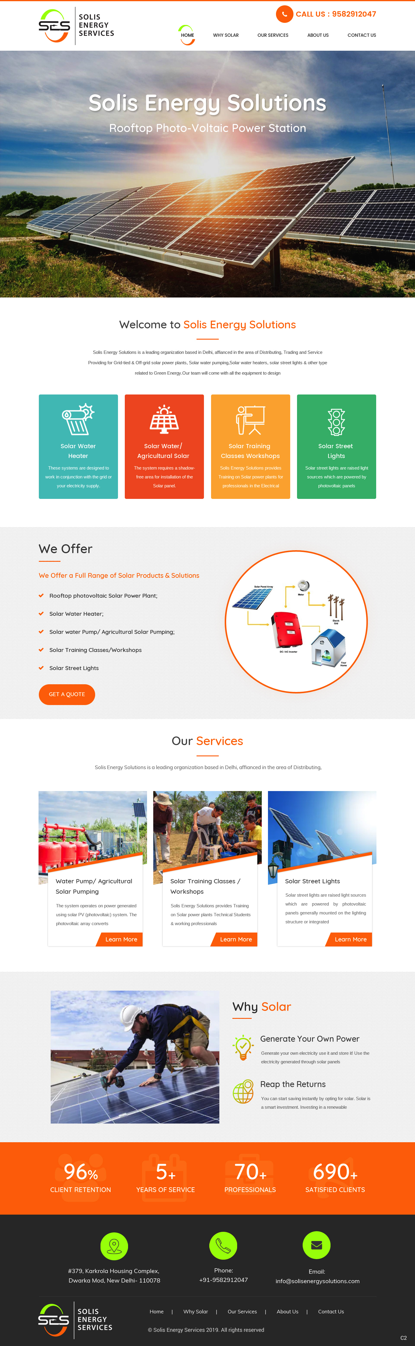 Web Design by pb for Solis Energy Services | Design #22734992