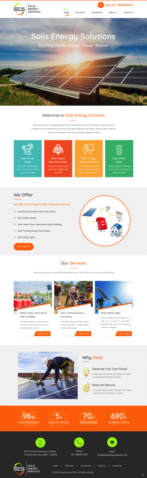 Diseño Web por pb para Solis Energy Services | Diseño: #22734992