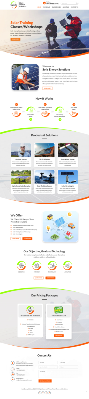 Diseño Web por pb para Solis Energy Services | Diseño: #22734994