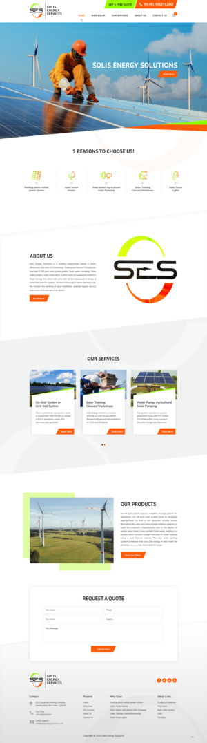 Diseño Web por pb para Solis Energy Services | Diseño: #22734996
