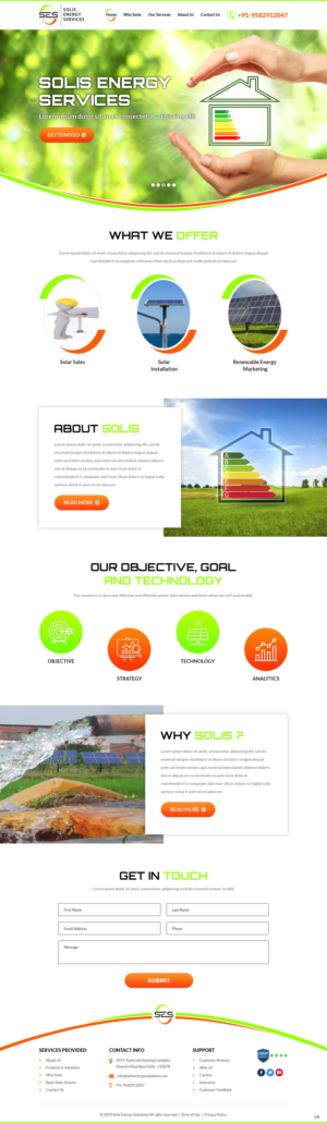 Web-Design von pb für Solis Energy Services | Design: #22734998
