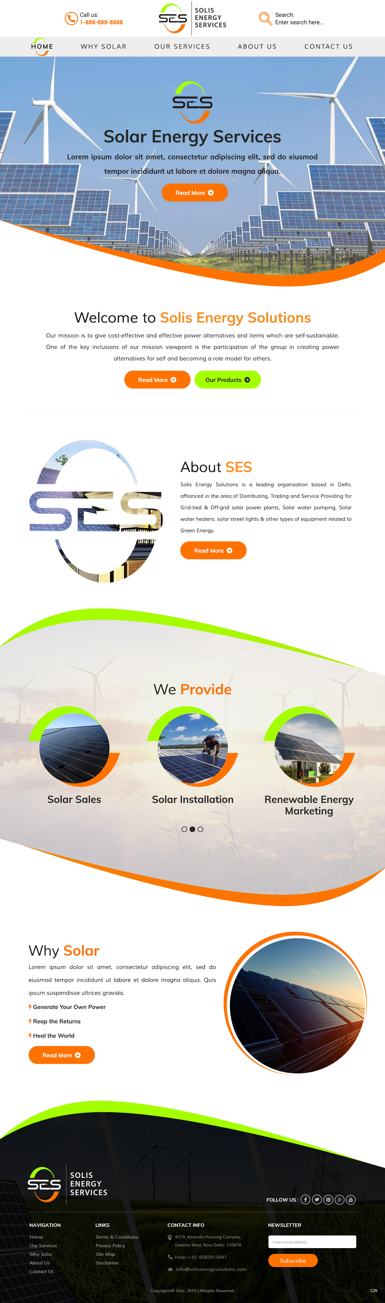 Web-Design von pb für Solis Energy Services | Design #22735061