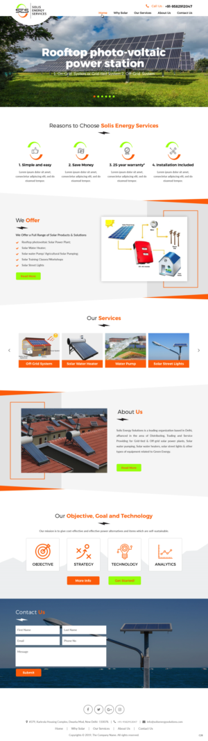 Web-Design von pb für Solis Energy Services | Design: #22735063