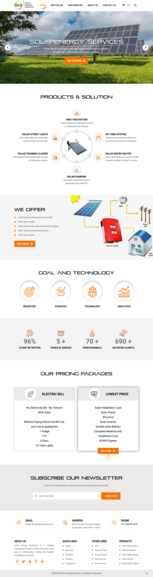 Web-Design von pb für Solis Energy Services | Design: #22735074