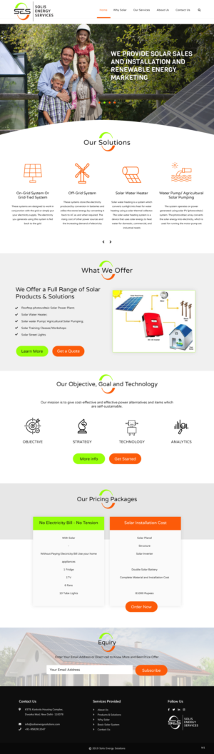 Web-Design von pb für Solis Energy Services | Design: #22735075