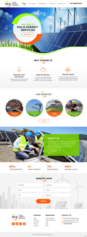 Web-Design von pb für Solis Energy Services | Design: #22735078