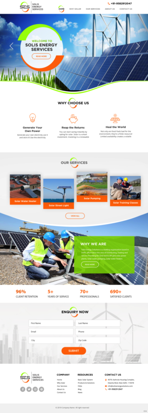 Web-Design von pb für Solis Energy Services | Design: #22735079