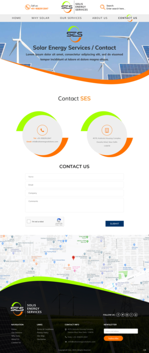 Web-Design von pb für Solis Energy Services | Design: #22771433