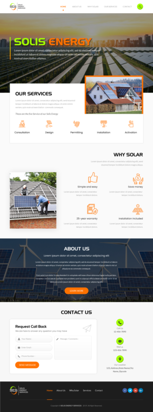 Diseño Web por rightway para Solis Energy Services | Diseño: #22735178
