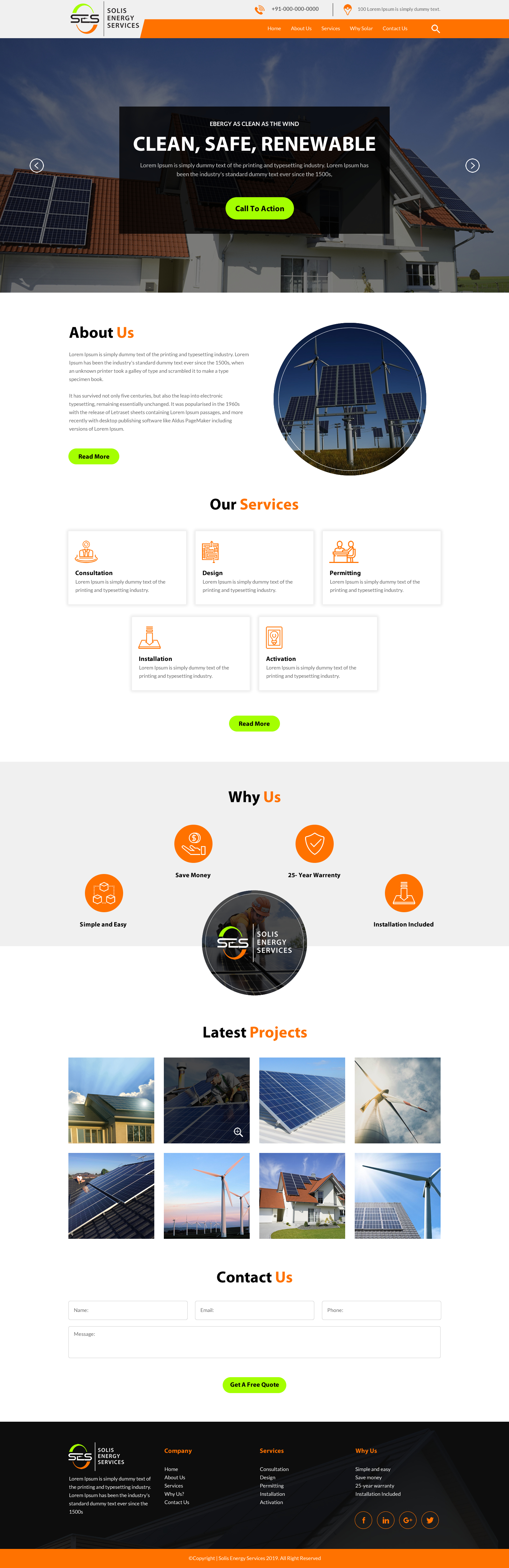 Web-Design von rightway für Solis Energy Services | Design #22735179
