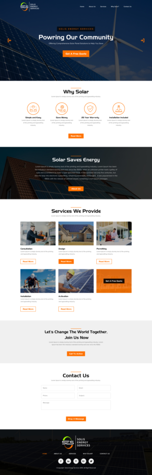 Diseño Web por rightway para Solis Energy Services | Diseño: #22735181