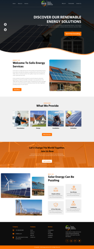 Diseño Web por rightway para Solis Energy Services | Diseño: #22735184