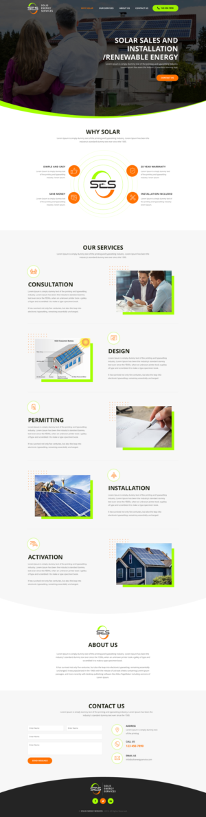 Diseño Web por rightway para Solis Energy Services | Diseño: #22740583