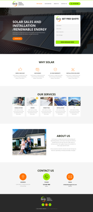 Diseño Web por rightway para Solis Energy Services | Diseño: #22740584