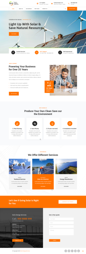 Solis Energy Services Website - Solar Sales and Installation and Renewable Energy Marketing | Web Design by Ved Web Services