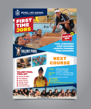 TALENT POOL: FIRST TIME JOBS (LIFEGUARDS) | Poster Design by Pinky 