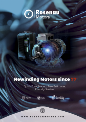 Flyer Design by angelcolmenares3 for W. Rosenau Motor Rewinding INC | Design: #22740680