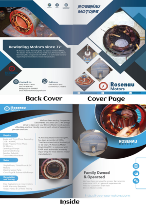 Flyer Design by perfectartist for W. Rosenau Motor Rewinding INC | Design #22739315