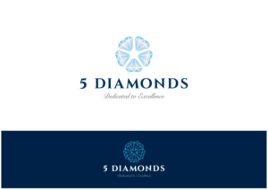 5 Diamonds           slogan: Dedicated to Excellence  | Logo Design by Nigel B