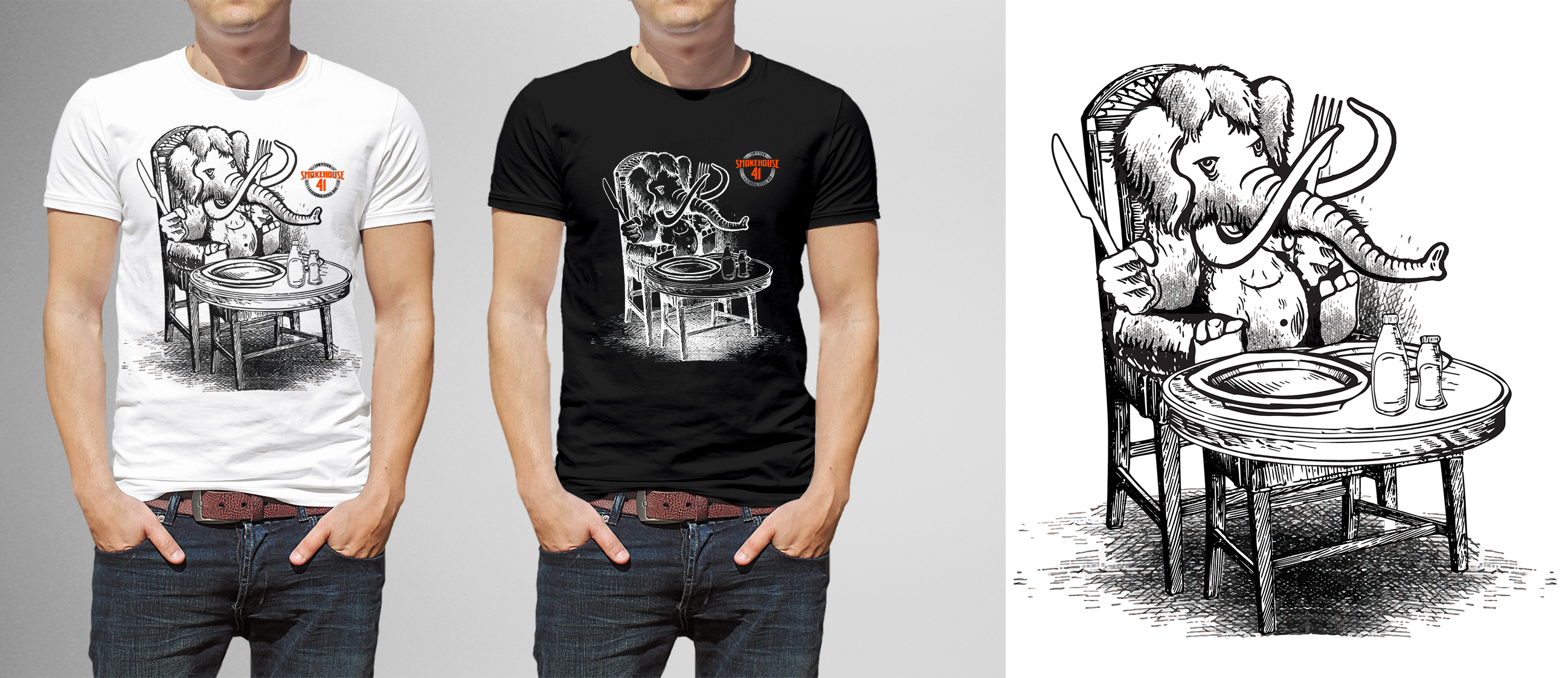 T-shirt Design by Navisol Creatives for Smokehouse 41 | Design #22751634