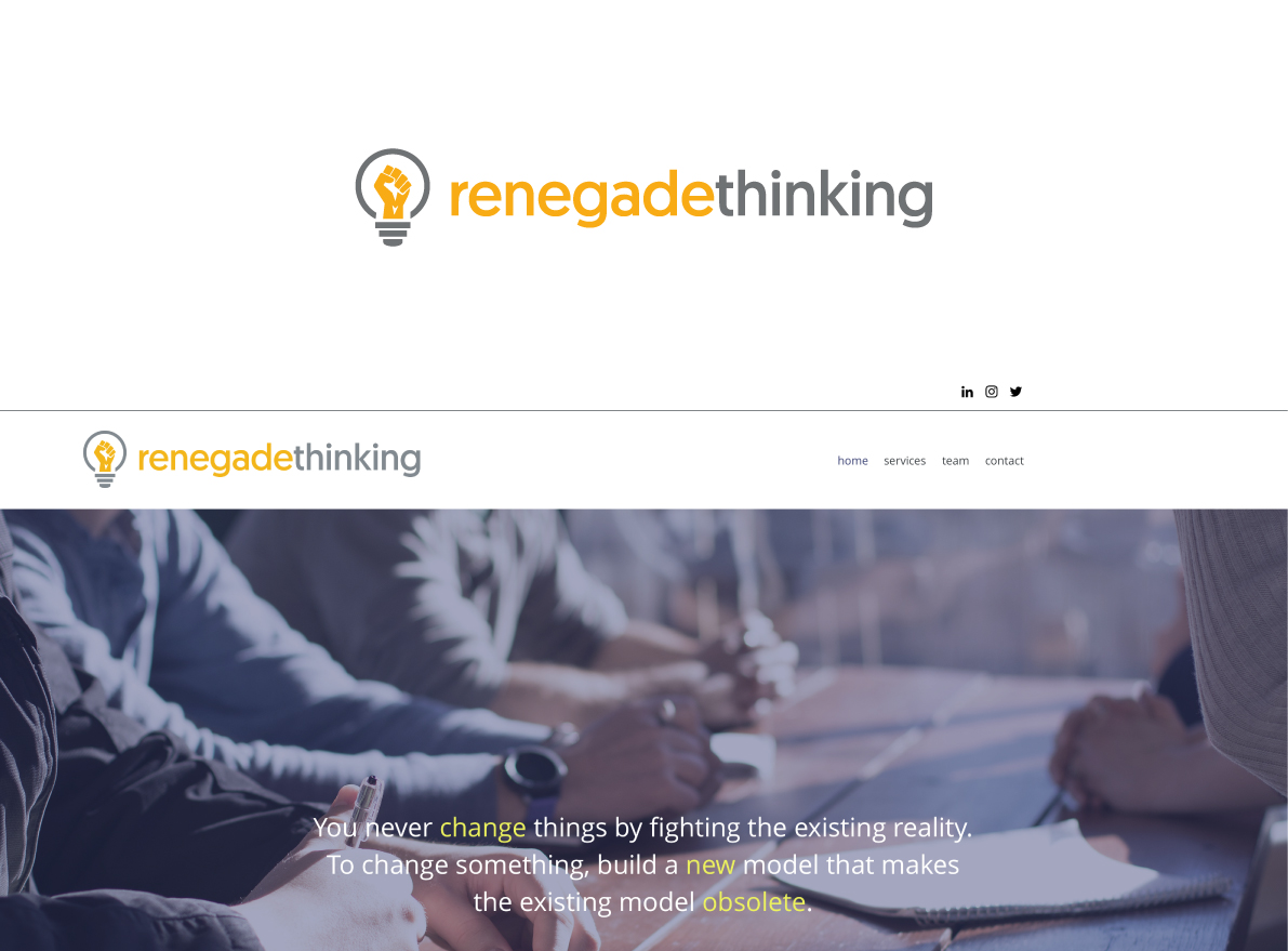 Diseño de Logo por The Marble Peach para RenegadeThinking | Diseño: #22819274