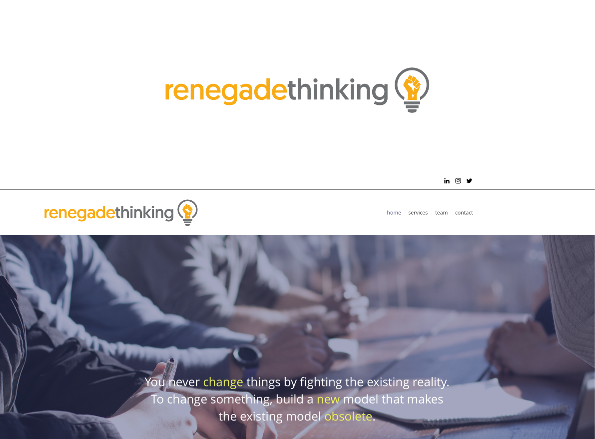 Logo Design by The Marble Peach for RenegadeThinking | Design #22823842