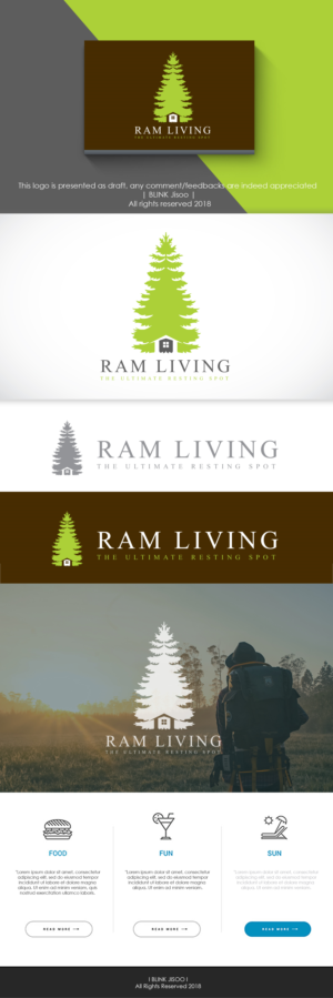 Ram Living | Logo Design by Kim Ji