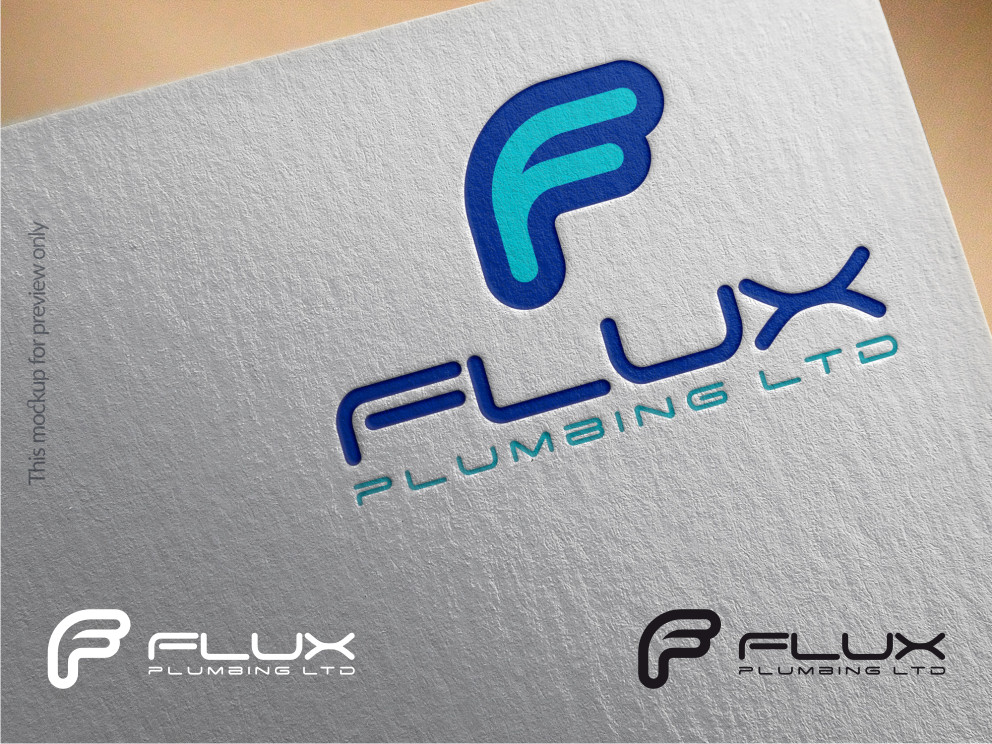 Diseño de Logo por Atvento Graphics para Flux Plumbing Ltd | Diseño #22754284