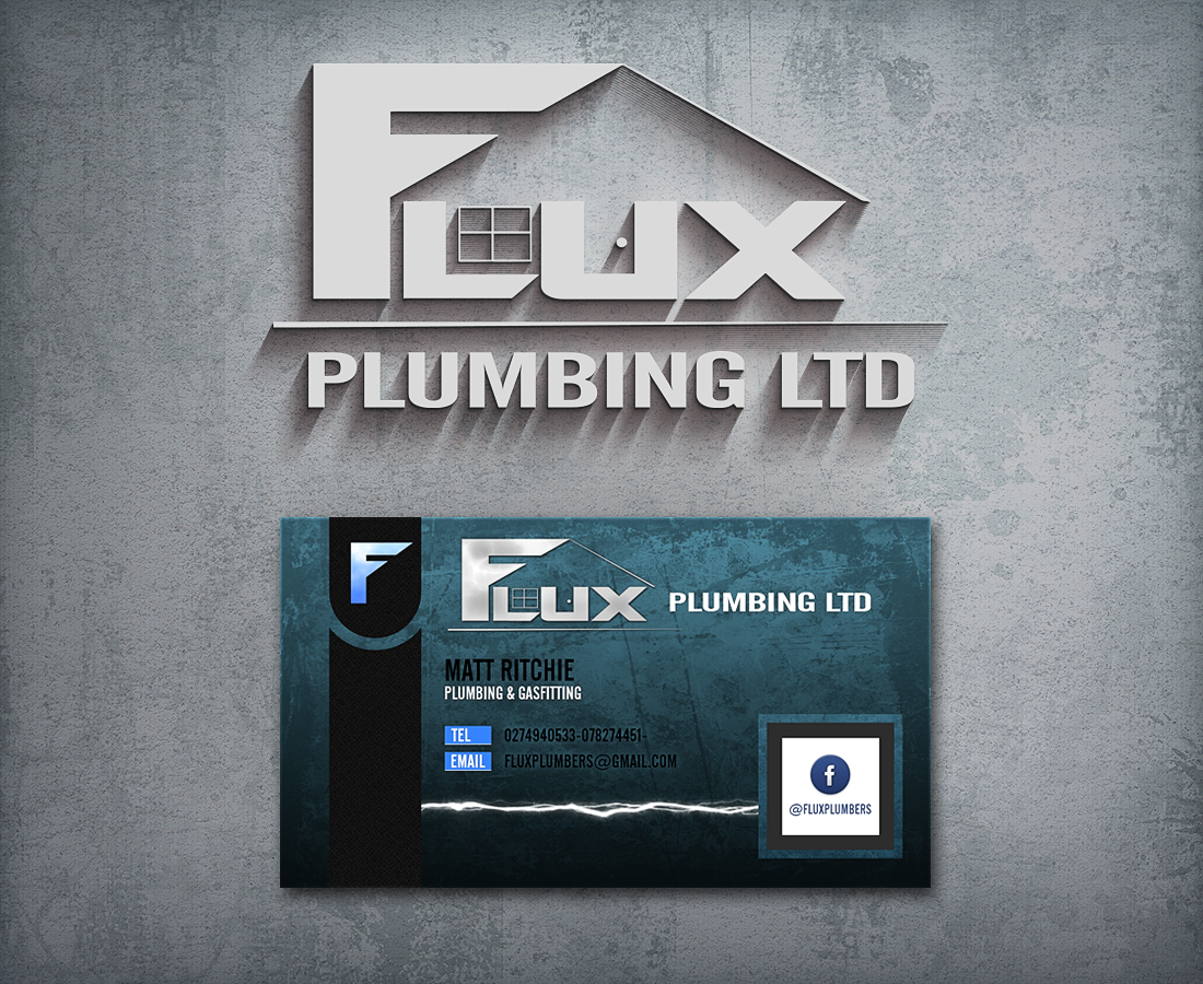 Logo Design by Light Hand Design for Flux Plumbing Ltd | Design #22758658