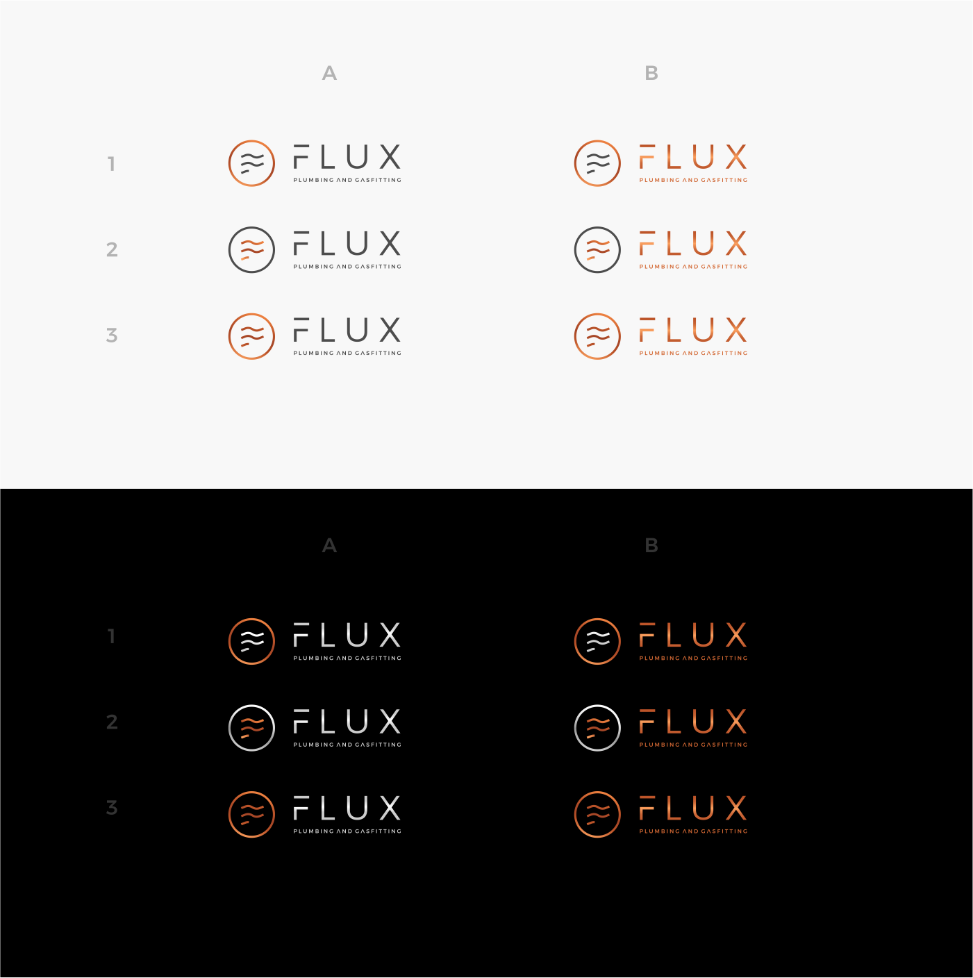 Logo Design by Gree™ for Flux Plumbing Ltd | Design #22800961