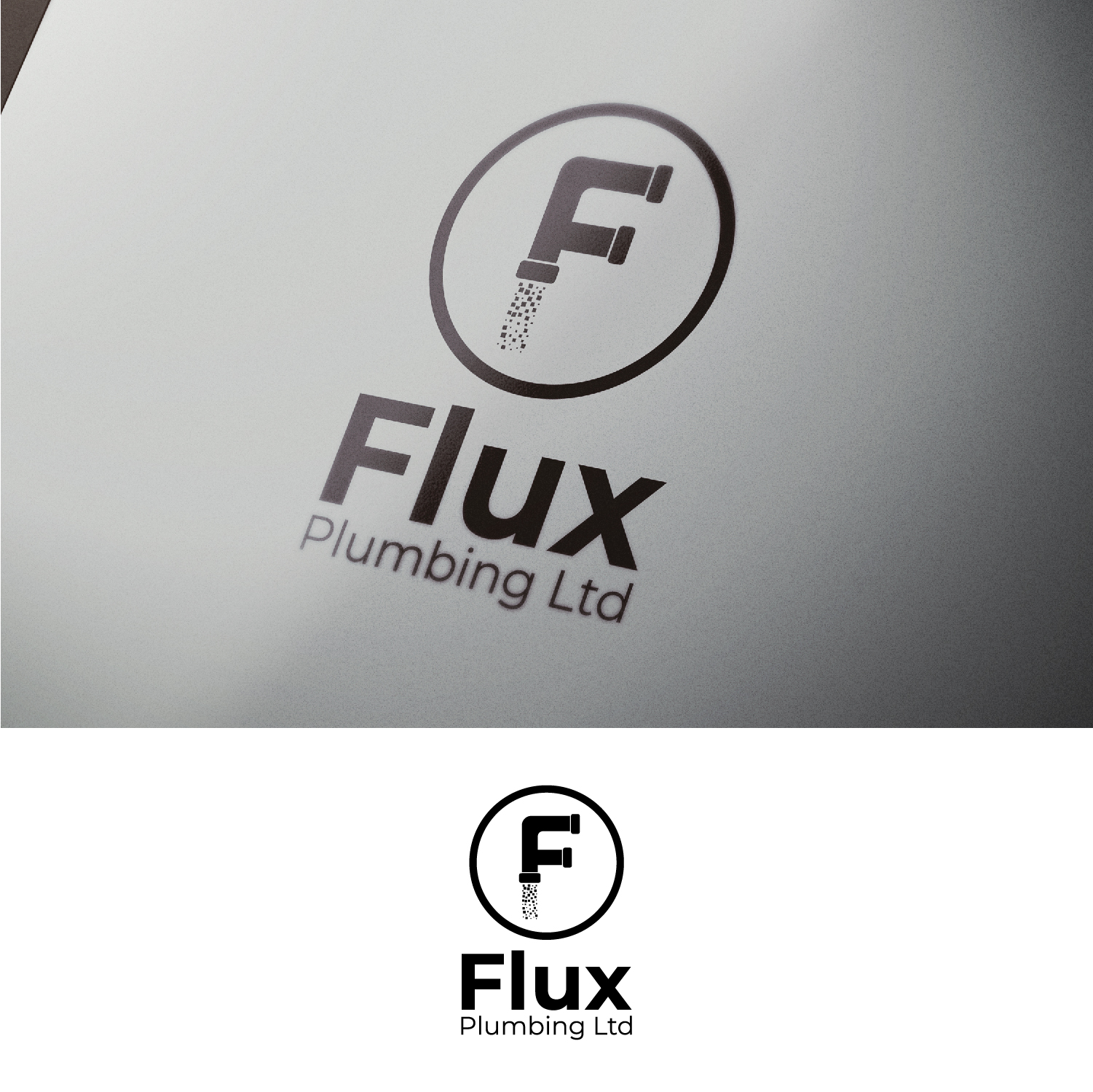 Logo Design by Maxo-Biz for Flux Plumbing Ltd | Design #22771578