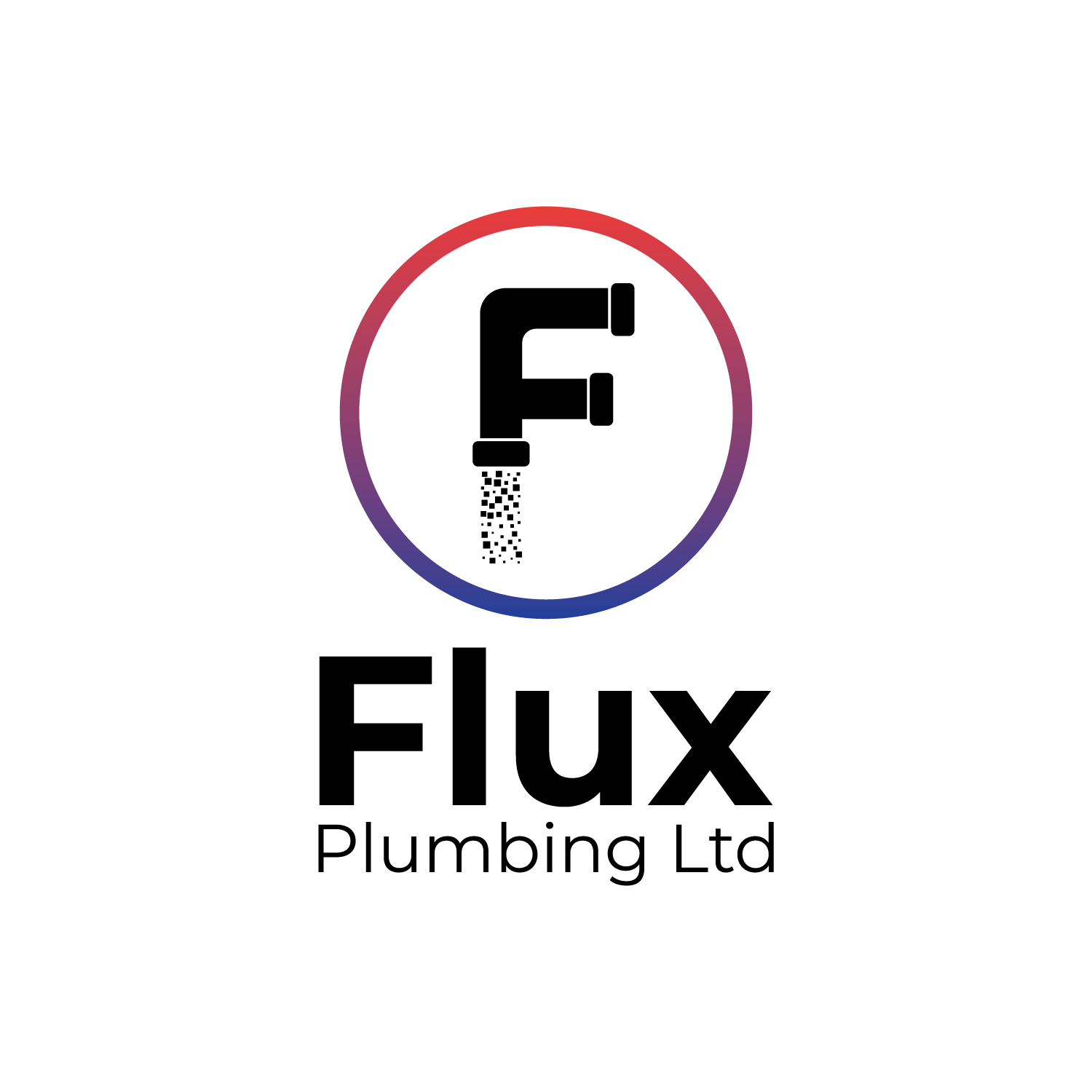 Diseño de Logo por Maxo-Biz para Flux Plumbing Ltd | Diseño #22786731