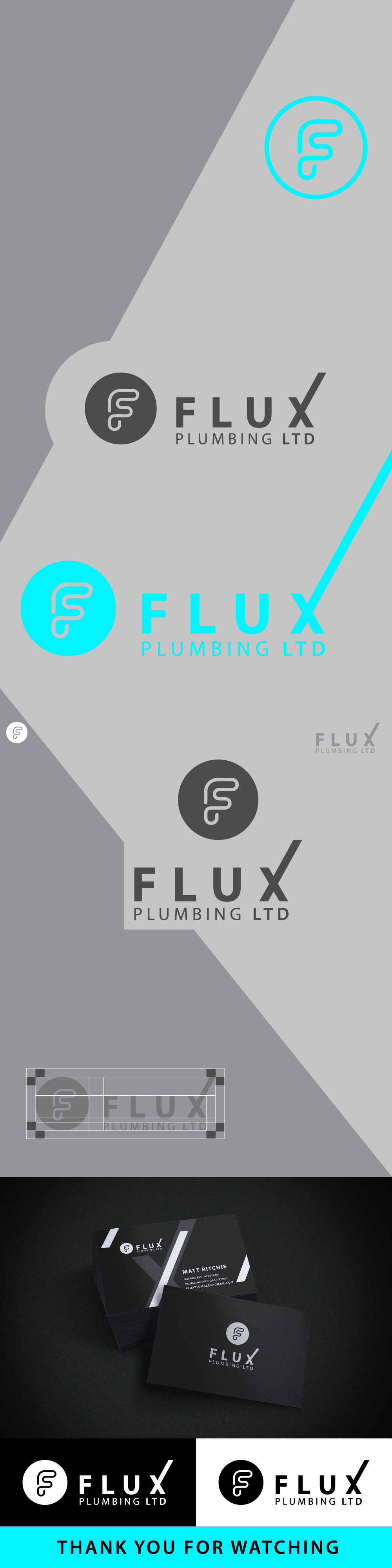 Logo Design by faouzibouyattar for Flux Plumbing Ltd | Design #22743722