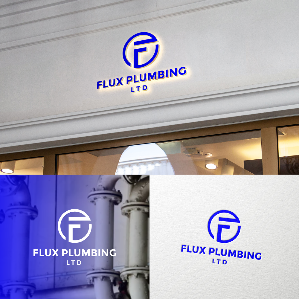 Logo Design by rinaldoajigunadi 2 for Flux Plumbing Ltd | Design #22750291