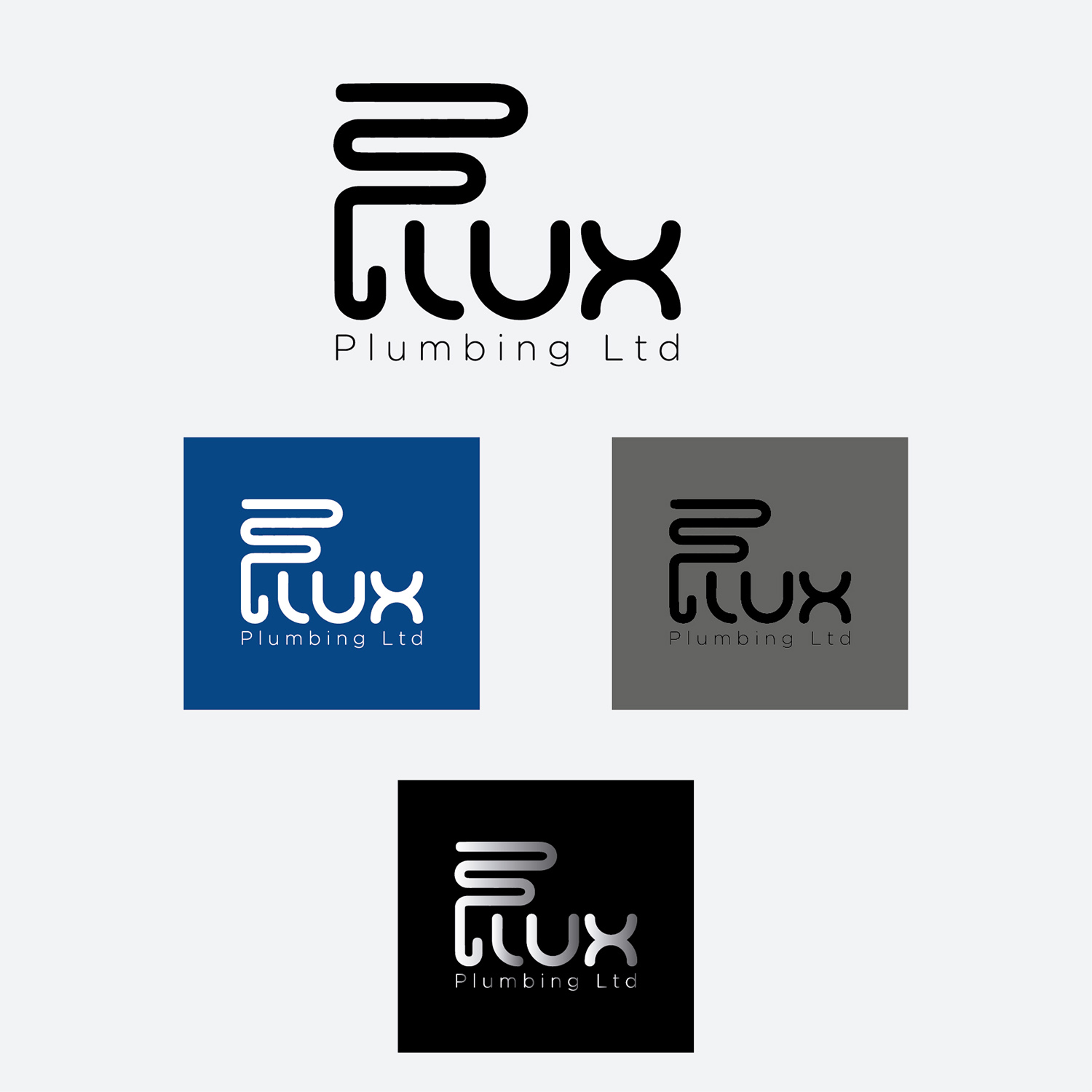 Diseño de Logo por jaimechanics 2 para Flux Plumbing Ltd | Diseño #22773829