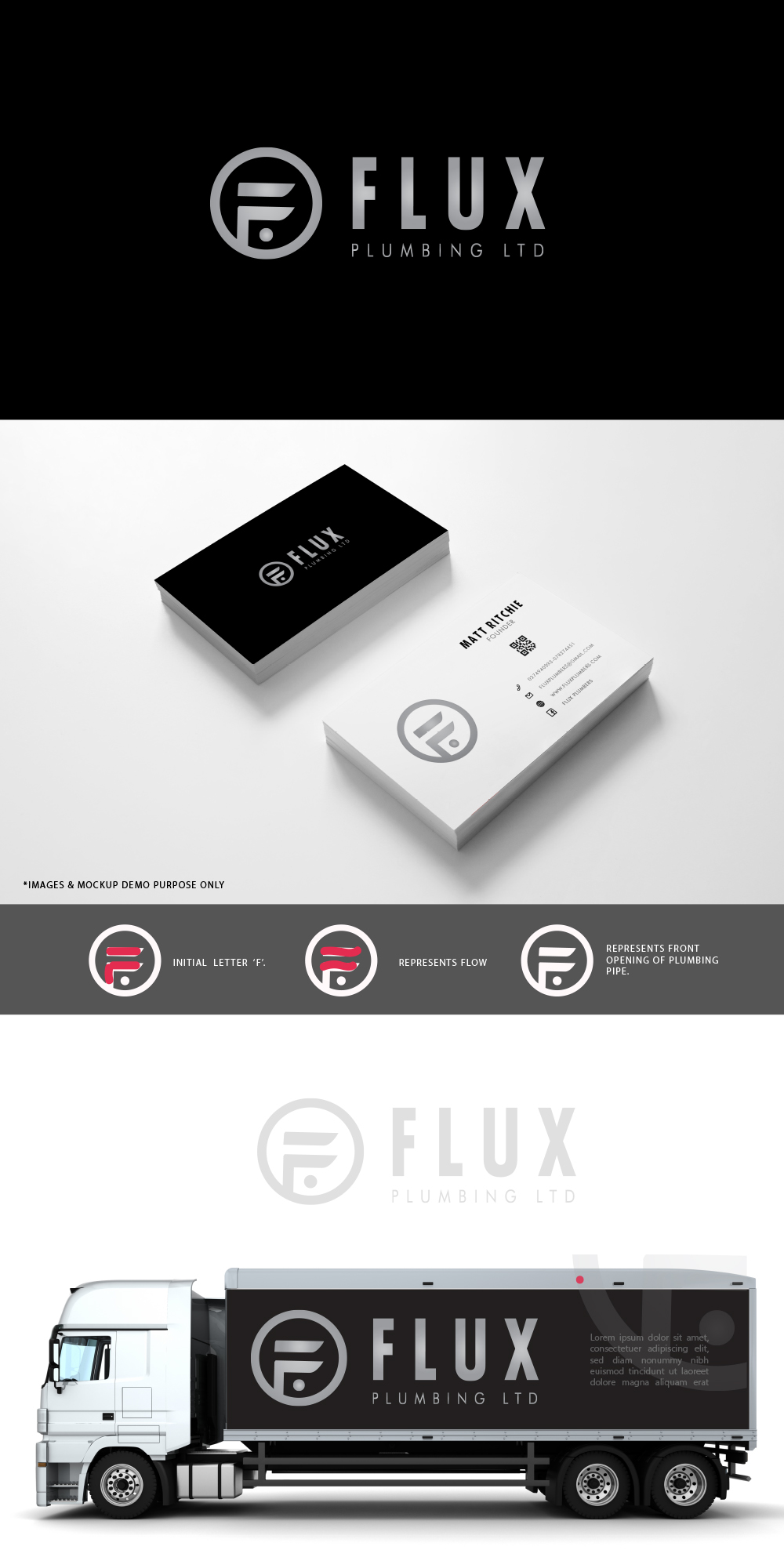 Logo Design by mehbub N for Flux Plumbing Ltd | Design #22743336
