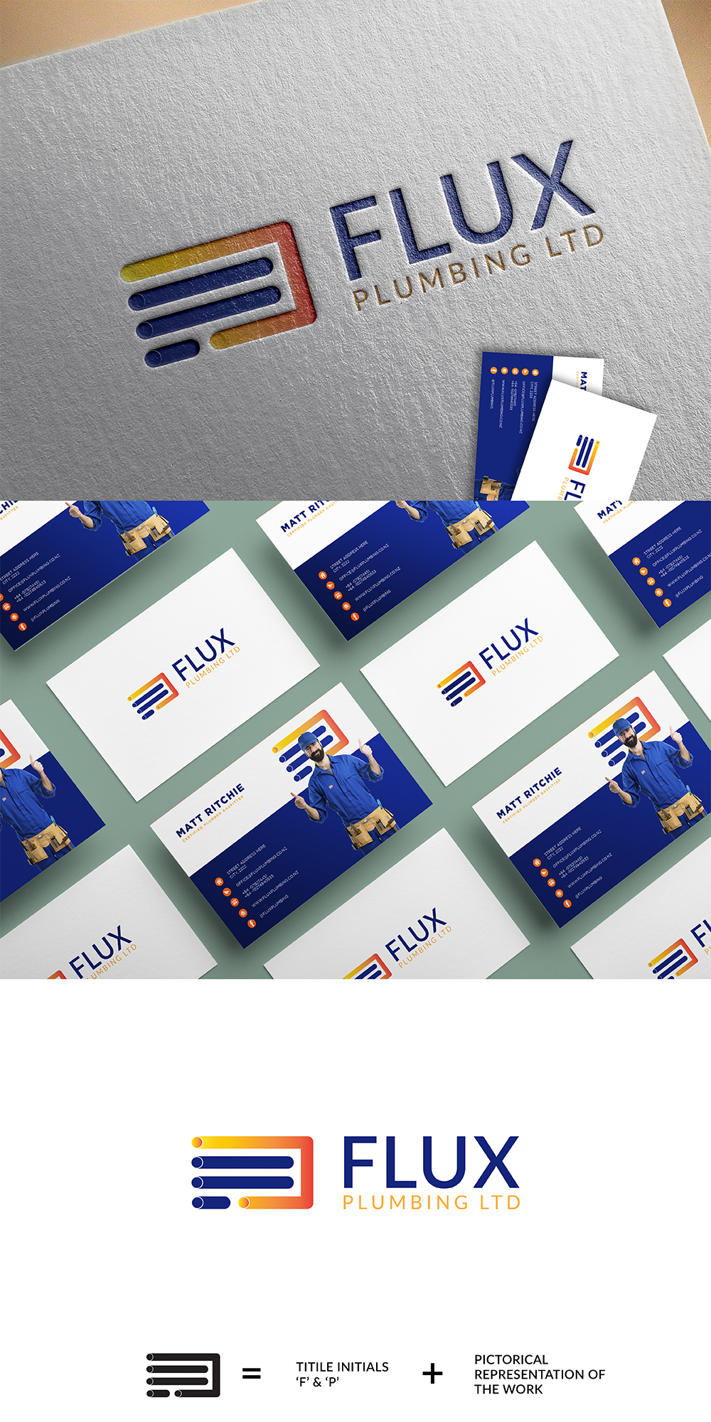 Logo Design by mehbub N for Flux Plumbing Ltd | Design #22800044