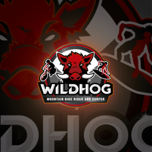 Wild Hog Mountain Bike Rider and Surfer | Design de Logo par Gabriel T. Marques