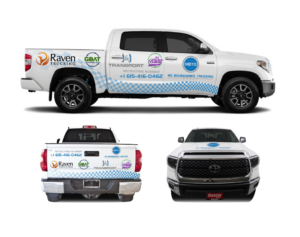 No Boundaries Trucking Group Truck Wrap | Car Wrap Design by Kira Graphics